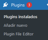 Menú de plugins